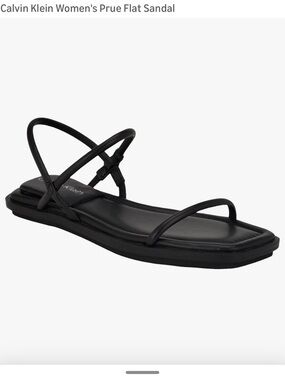 Calvin Klein Prue Flat Strap Sandals 8